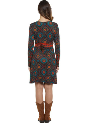 W24D12 - Vestito svasato Urban Marks di Baba Design - Gipsy Fashion Wear