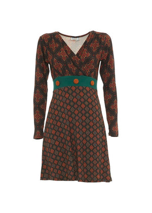 W24D17 - Vestito svasato City Canvas di Baba Design - Gipsy Fashion Wear