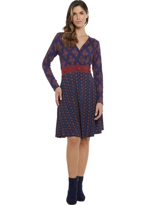 W24D17 - Vestito svasato City Canvas di Baba Design - Gipsy Fashion Wear