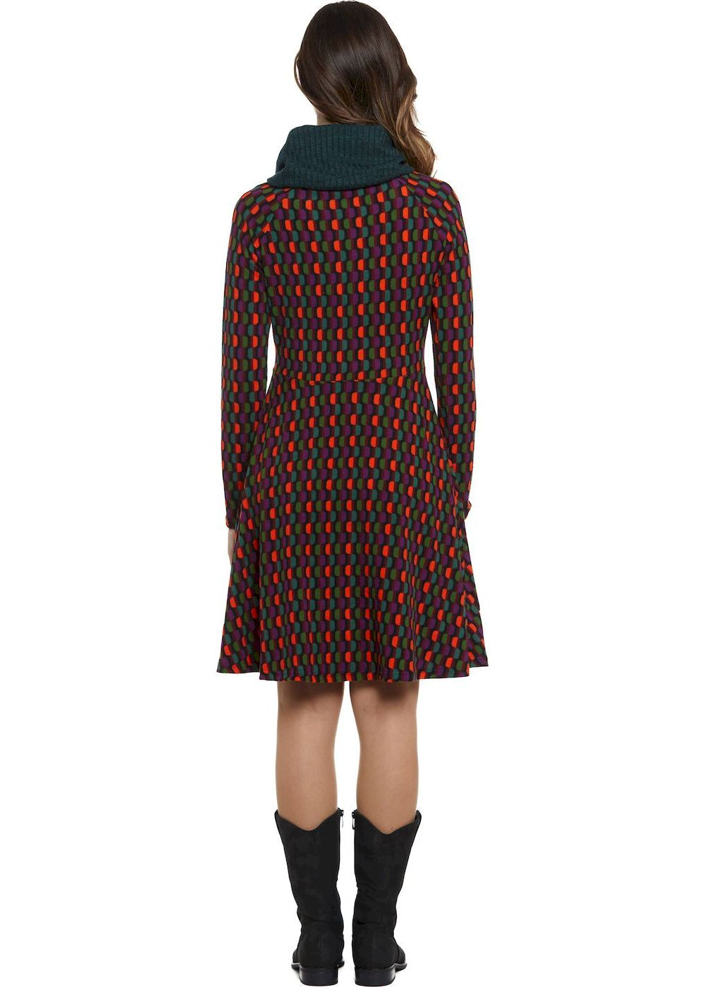 W24D19 - Art on Wall Short Dress by Baba Design