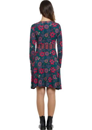W24D20 - Vestito svasato Colors Revolution di Baba Design - Gipsy Fashion Wear