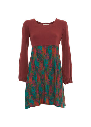 W24D22 - Vestito corto svasato Concrete Jungle di Baba Design - Gipsy Fashion Wear