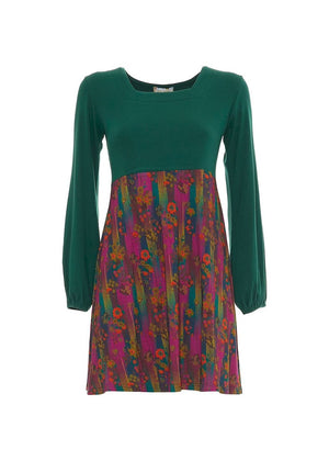 W24D22 - Vestito corto svasato Concrete Jungle di Baba Design - Gipsy Fashion Wear