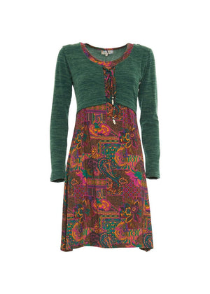 W24D25 - Vestito corto svasato Spray Soul di Baba Design - Gipsy Fashion Wear