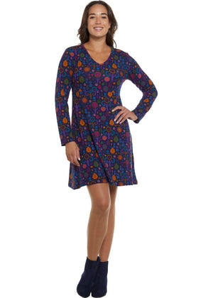 W24HBD04 - Vestito corto Arte on Wall Happy Baba di Baba Design - Gipsy Fashion Wear