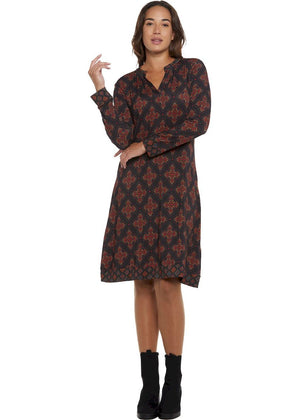 W24HBD08 - Vestito longuette City Canvas Happy Baba di Baba Design - Gipsy Fashion Wear