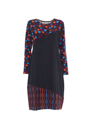 W24HBD10 - Vestito longuette Mural Visions Happy Baba di Baba Design - Gipsy Fashion Wear