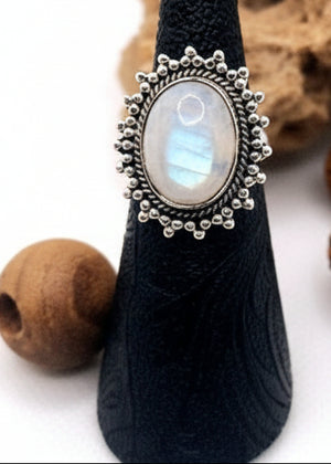 Anello Pietra di Luna - Gipsy Fashion Wear