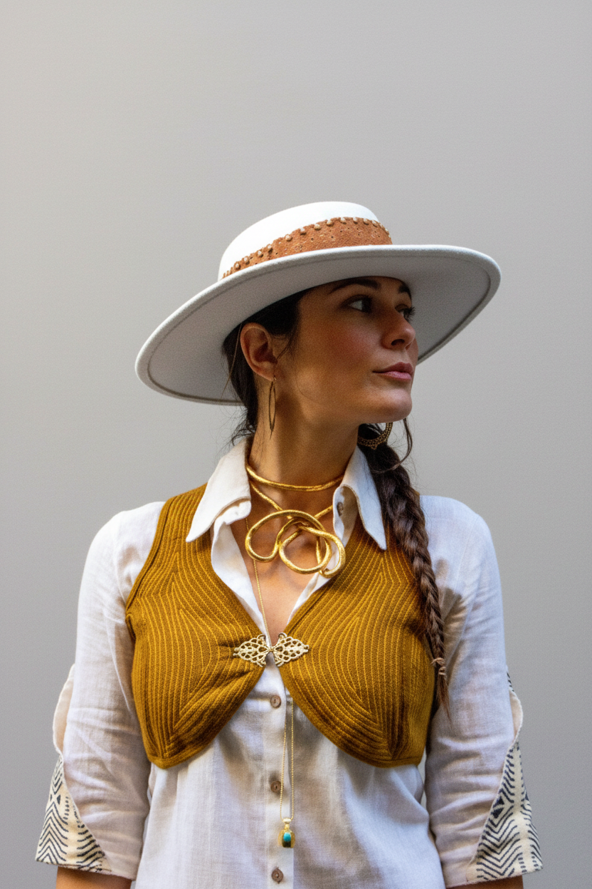 Bolero giallo senape