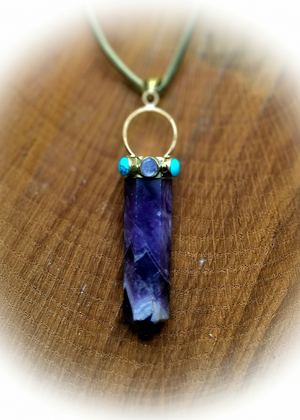 Collana cristallo viola - vista 1