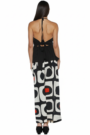 Halter top back view - vertical format