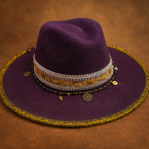 Cappello in feltro a falda larga - "La strega che non hai bruciato" - Gipsy Fashion Wear