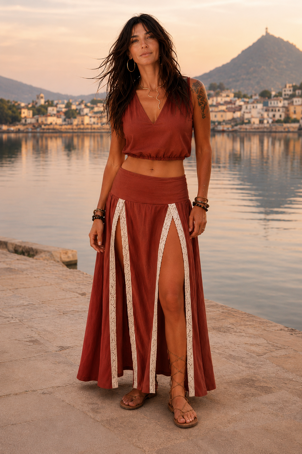 Nomad Open Skirt – Gonna Boho in Cotone