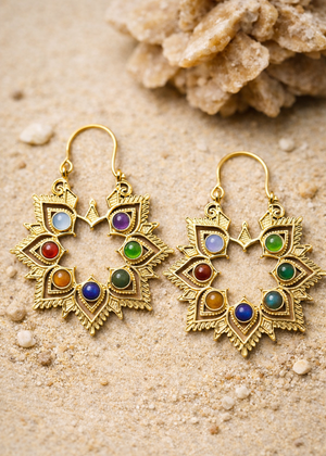 Orecchini Fiore dei Chakra - Gipsy Fashion Wear