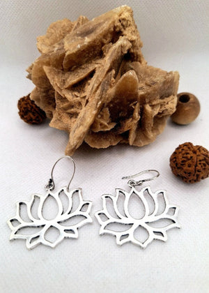 Orecchini Pendenti Fiore di Loto - Gipsy Fashion Wear