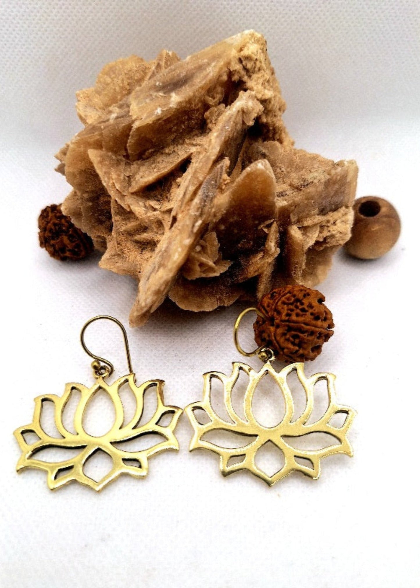 Orecchini Pendenti Fiore di Loto - Gipsy Fashion Wear