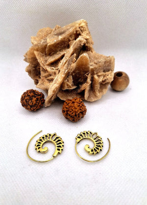 Orecchini Spirale Fiore di Loto - Gipsy Fashion Wear