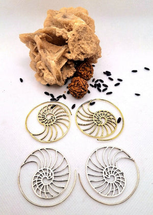 Orecchini Spirale Sezione Aurea - Gipsy Fashion Wear