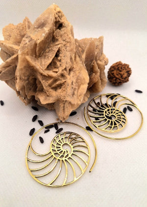 Orecchini Spirale Sezione Aurea - Gipsy Fashion Wear