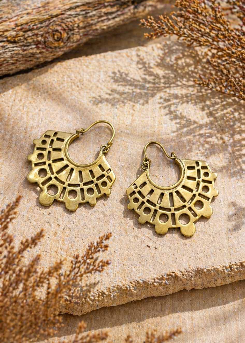Orecchini Tribali in Ottone - Omaggio | Gipsy Fashion Wear