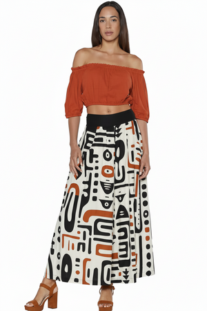 Pantalone Afro Sand - Vista frontale