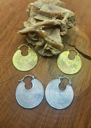 Orecchini Spiral Disc - Gipsy Fashion Wear