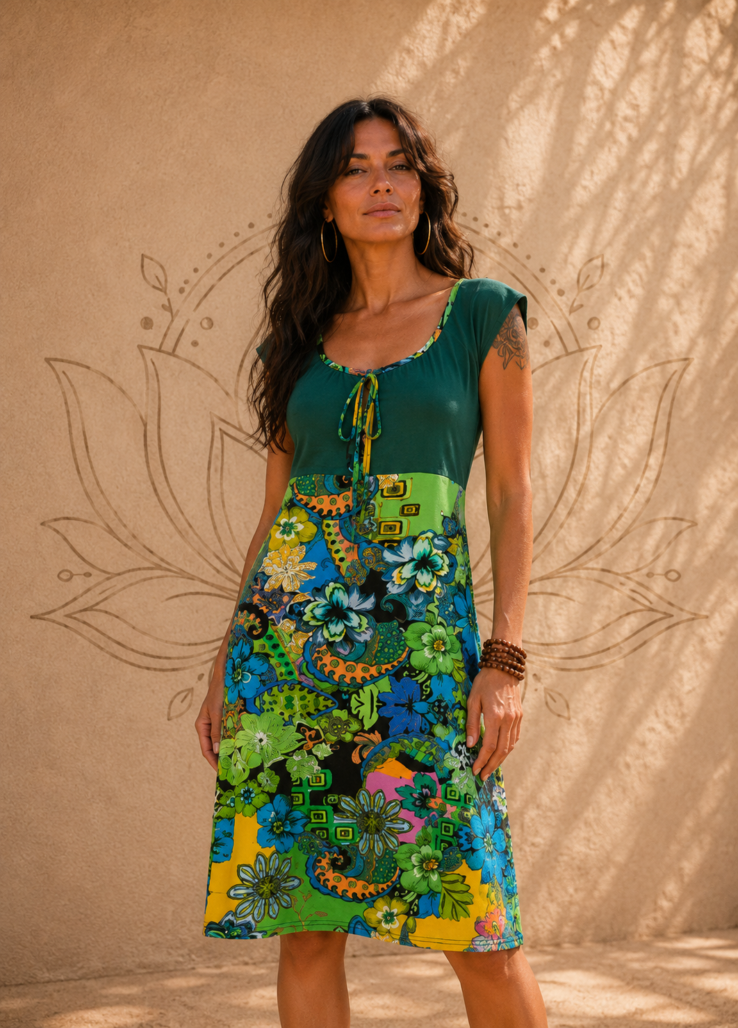 S22D27 - Lotus Baba Design Dress