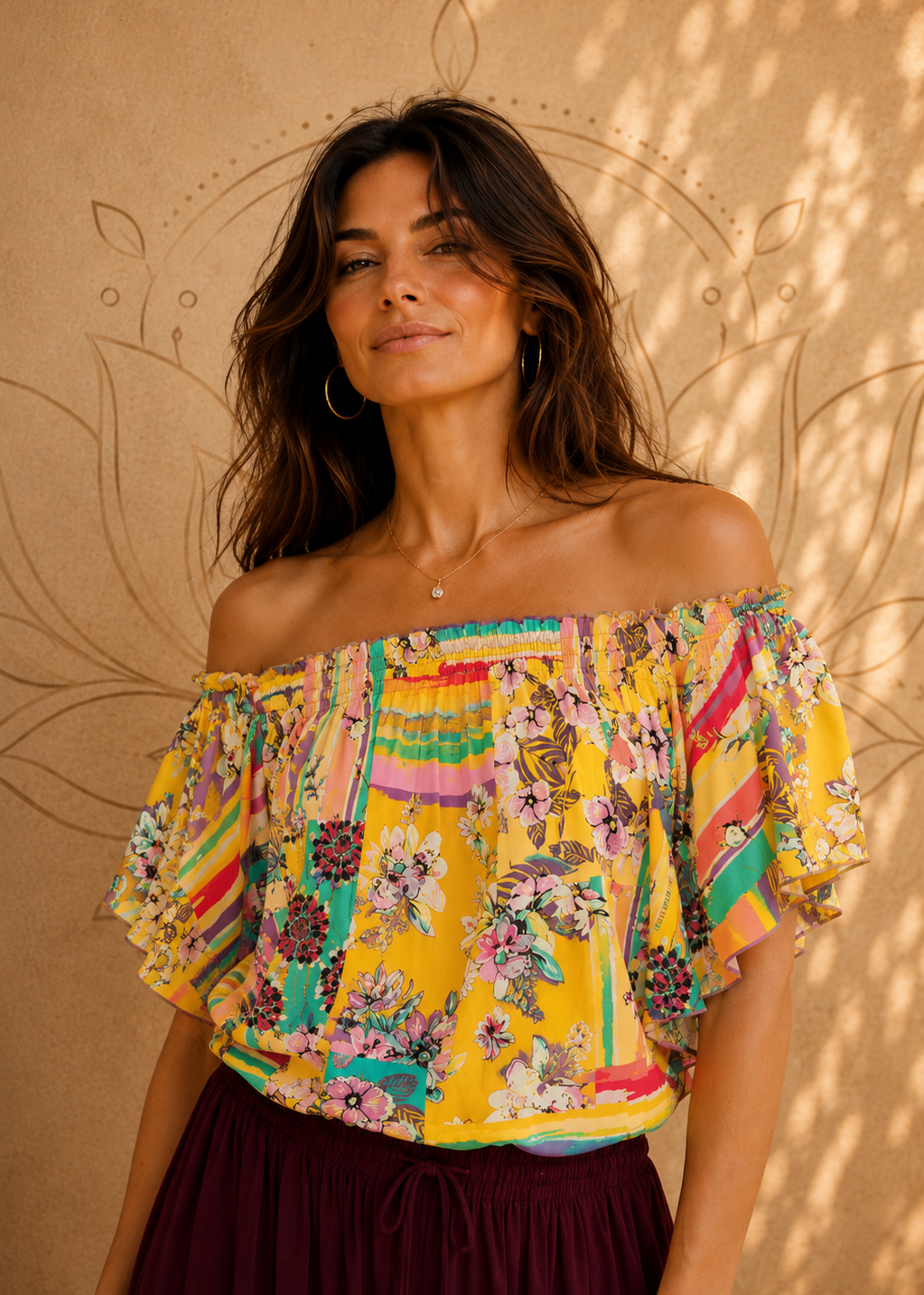 Top Peony – Top Boho a Manica Asimmetrica Baba Design