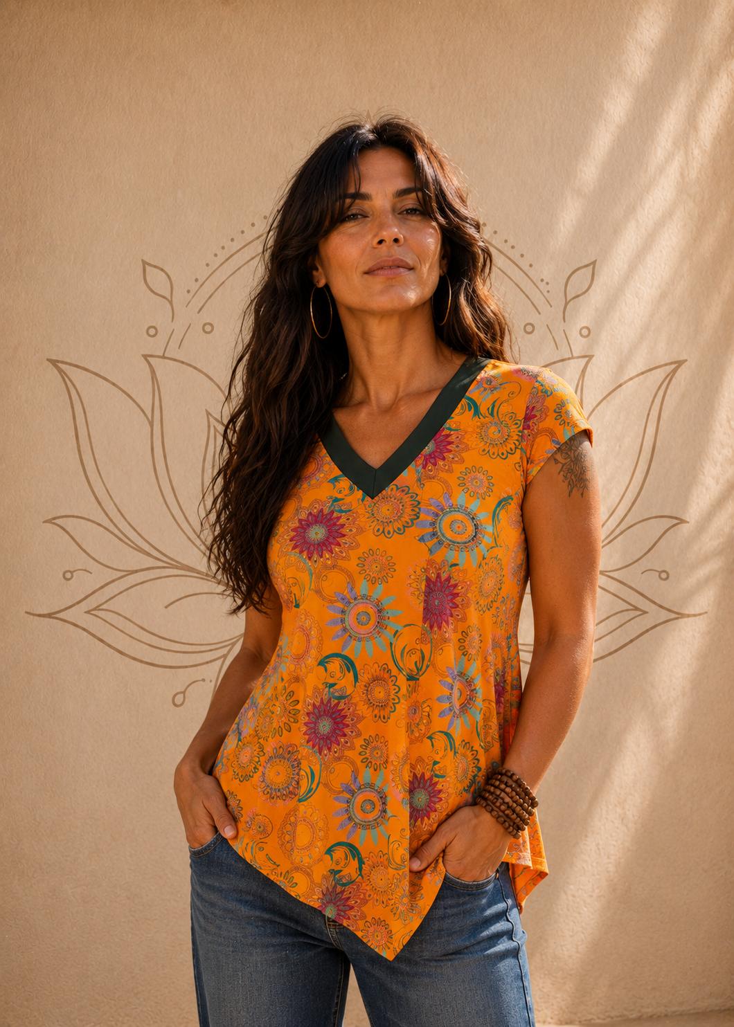 Maglia Road Trip Baba Design – Top Manica Corta in Viscosa