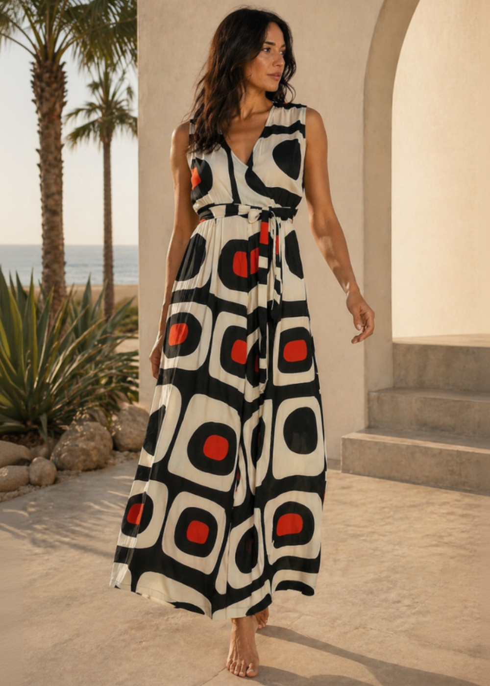 Jumpsuit Sixty Drift | Viscosa Boho Gamba Ampia - Baba Design