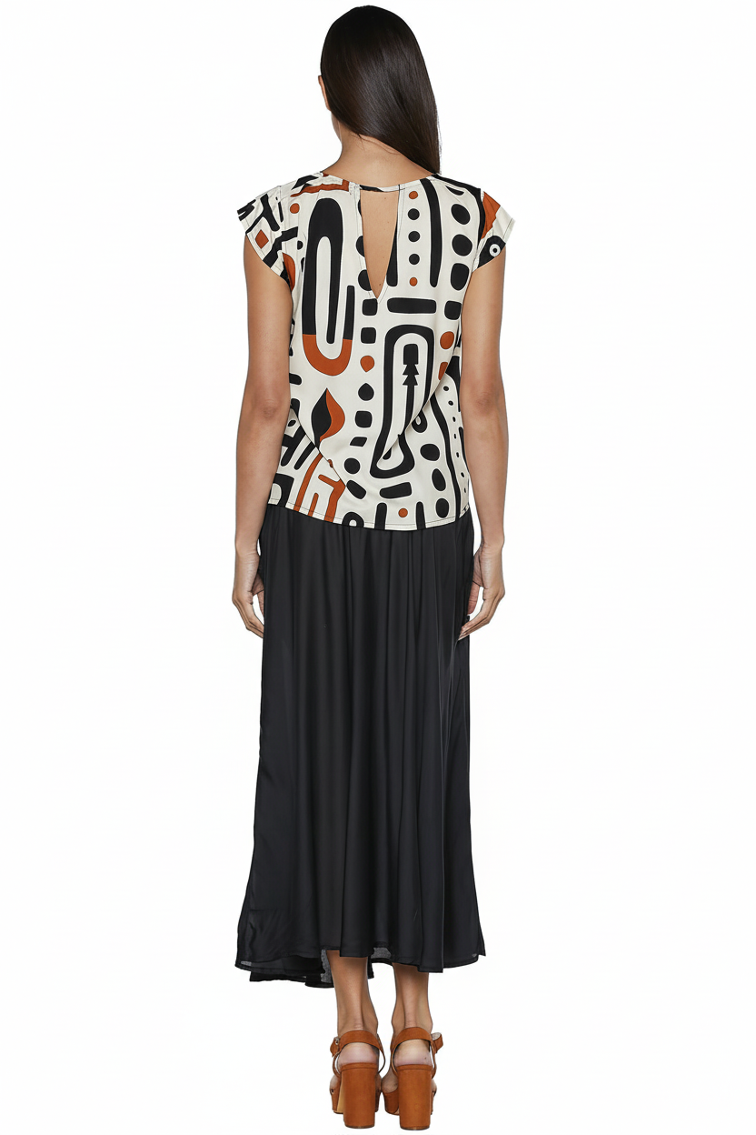 Top Afro Sand - Vista posteriore