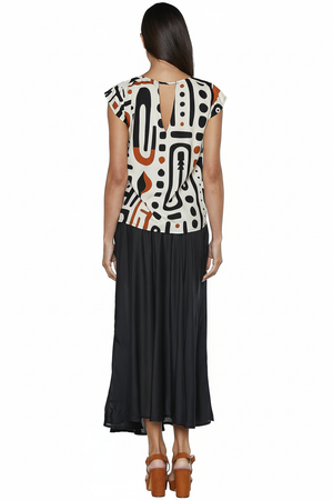 Top Afro Sand - Vista posteriore