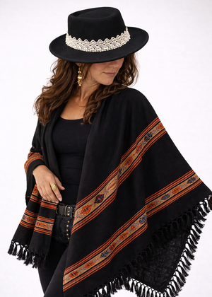 Plaid Tribale Lana e Cotone 200x100 - Coperta Etnica Boho - Gipsy Fashion Wear