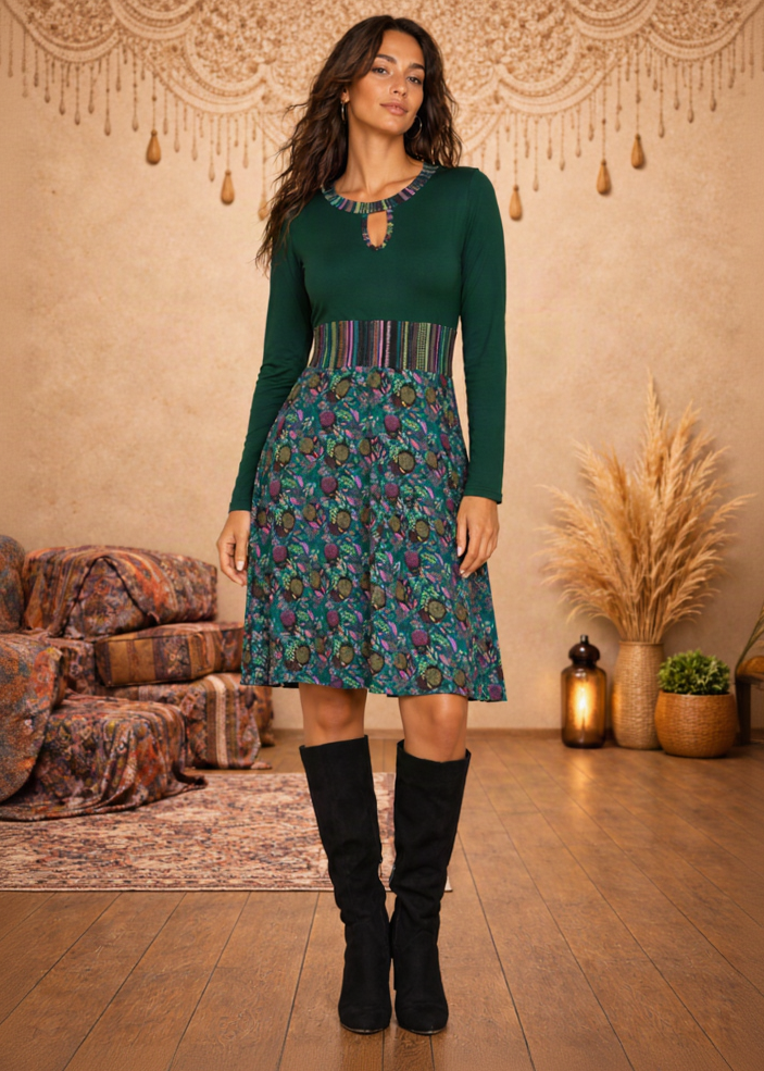 W23D08 - Vestido hasta la rodilla London Baba Design