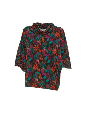 Maglia curvy Prague Garden Happy Baba - variante nei toni ruggine - foto originale prodotto