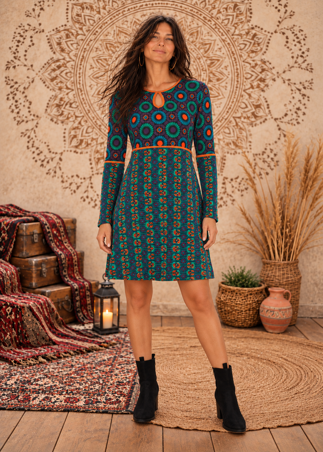 W24D31 - Graffiti Dream Short Dress by Baba Design