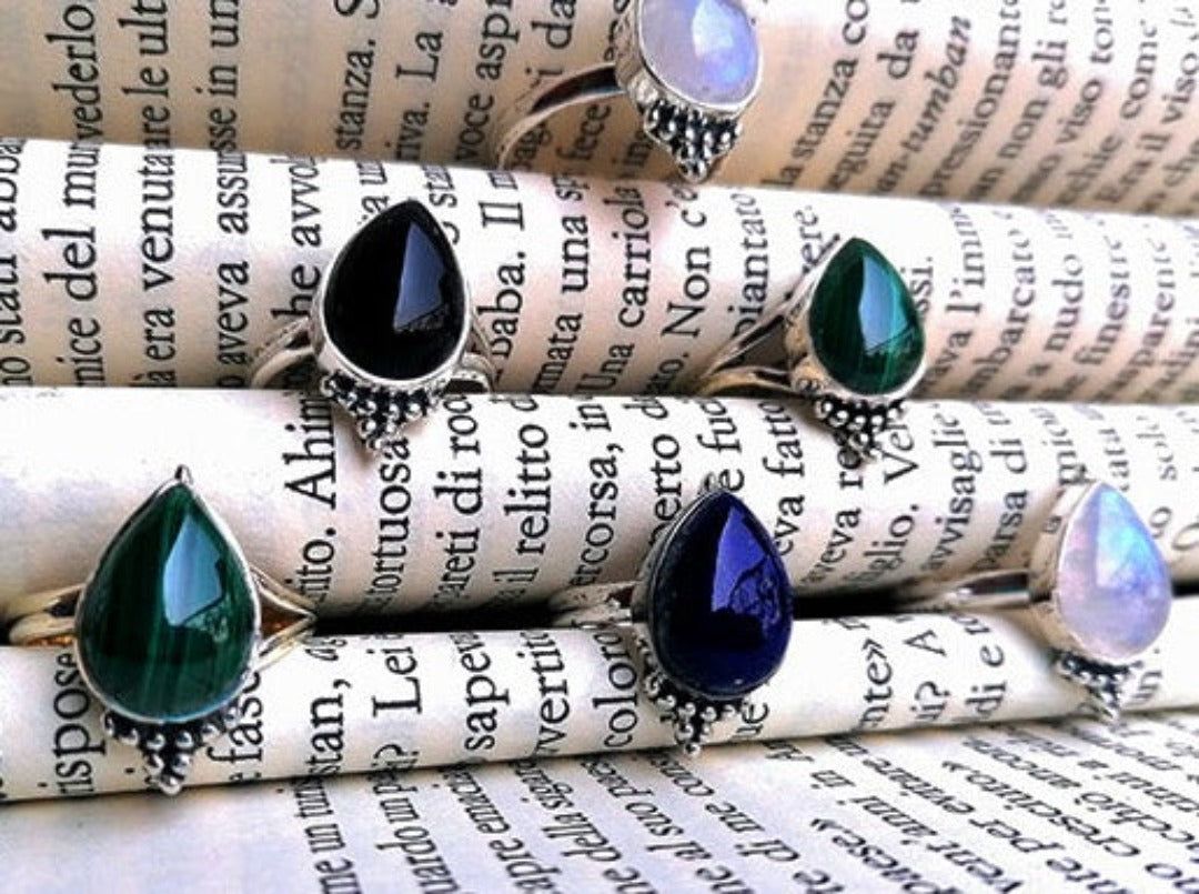 Anello Goccia di Pietra - Gipsy Fashion Wear