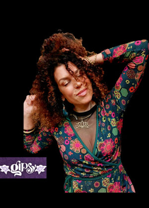 W22D39 - Abito incrociato Winter Nomad Baba Design - Gipsy Fashion Wear