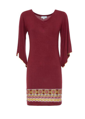 S22D73 - Vestito Crimson Anemone Baba Design - Gipsy Fashion Wear