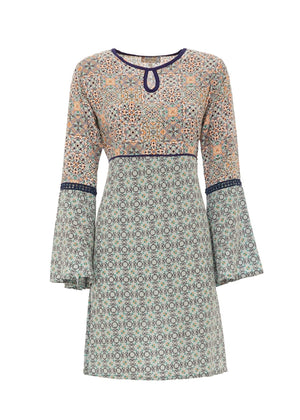 S23D05 - Vestito Majolica Tree Baba Design - Gipsy Fashion Wear