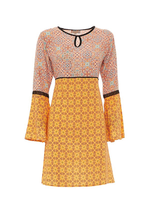 S23D05 - Vestito Majolica Tree Baba Design - Gipsy Fashion Wear