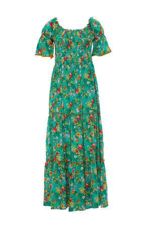 S23D12 - Vestito lungo Spring Flowers Baba Design - Gipsy Fashion Wear