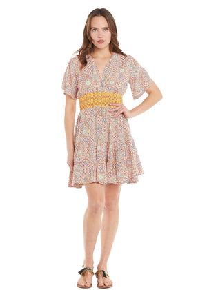 S23D21 - Vestito Majolica Tree Baba Design - Gipsy Fashion Wear