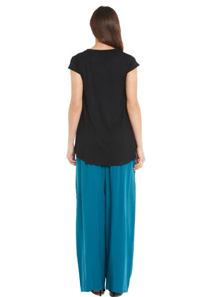 S23P101 - Pantalone largo tinta unita Walk on the bridge Baba Design - Gipsy Fashion Wear