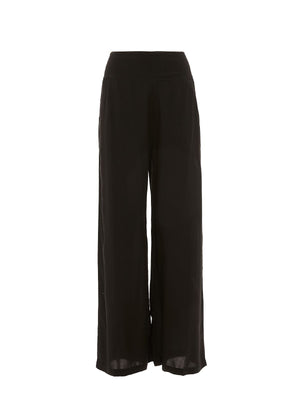 S23P101 - Pantalone largo tinta unita Walk on the bridge Baba Design - Gipsy Fashion Wear