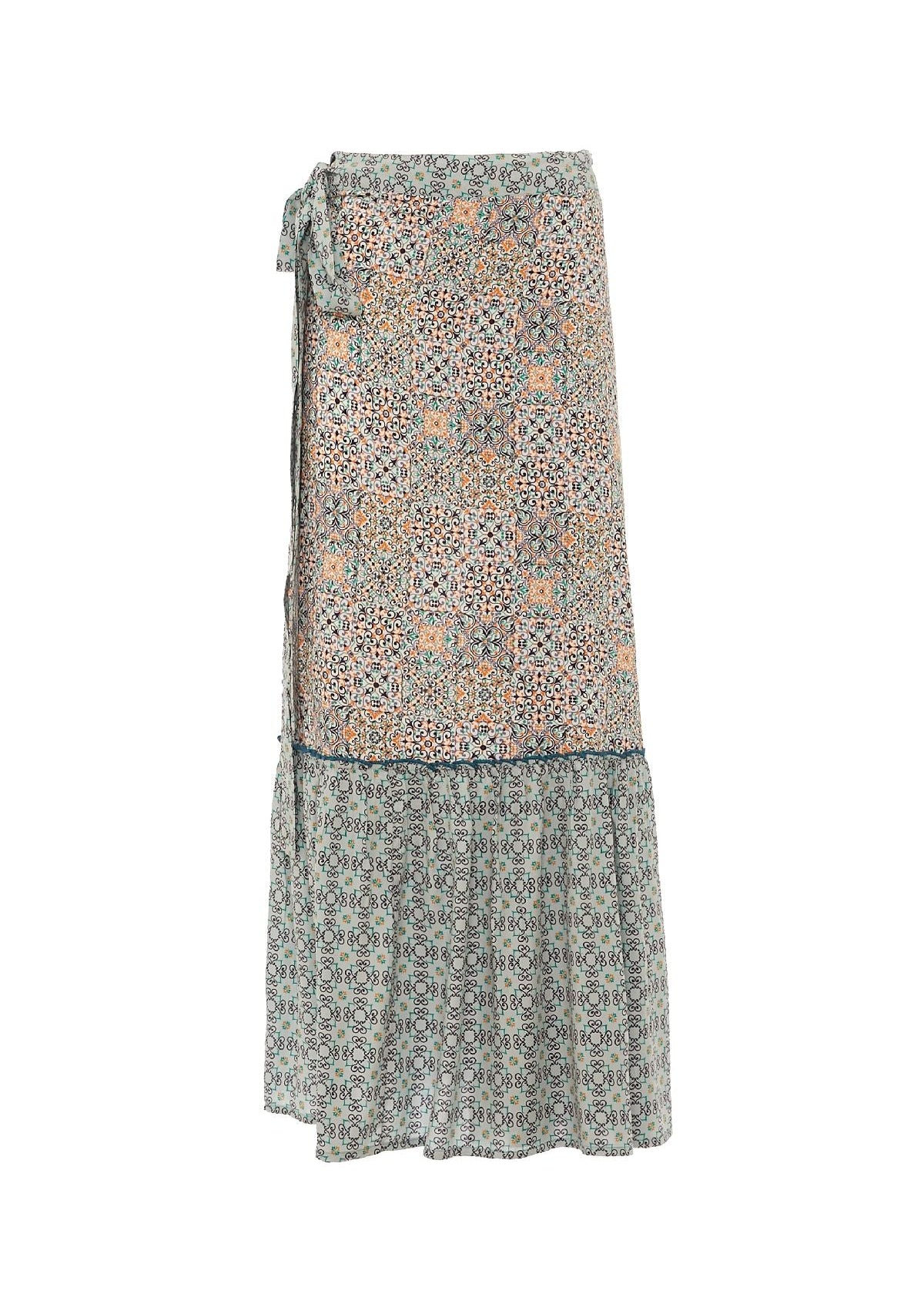 S23SK05 - Gonna lunga Majolica Tree Baba Design - Gipsy Fashion Wear