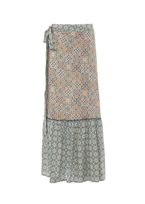 S23SK05 - Gonna lunga Majolica Tree Baba Design - Gipsy Fashion Wear