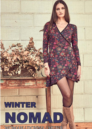 W22D39 - Abito incrociato Winter Nomad Baba Design - Gipsy Fashion Wear