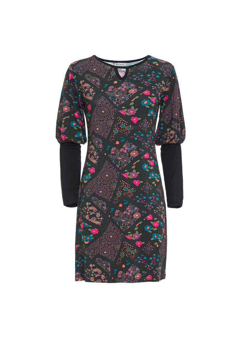 W22D28 - Baba Design Mountain Stripes Dress