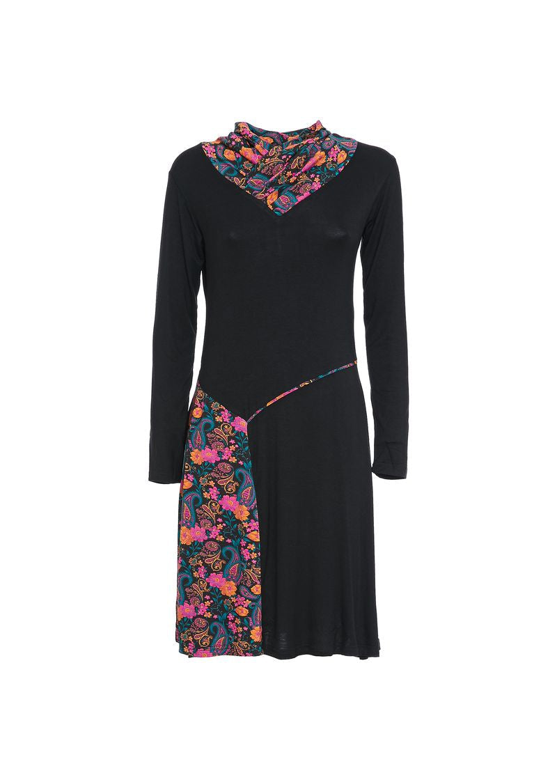 W22D35 - Vestido Otoño Diseño Paisley Baba